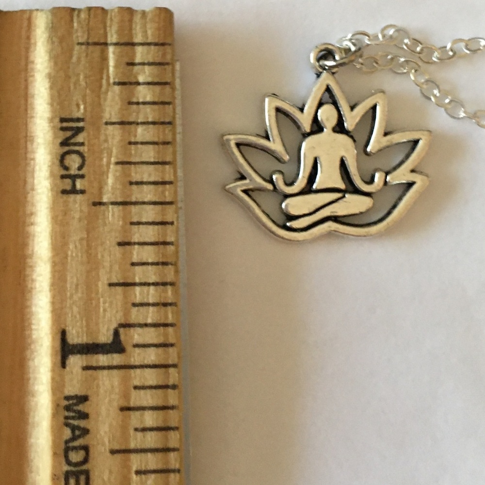 “Buddhist Awakening” Handmade 2-Layer Necklace, Buddha, Buddhism, Lotus Flower - Picture 13 of 16